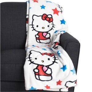Sanrio Hello Kitty 4th Of July Throw Blanket